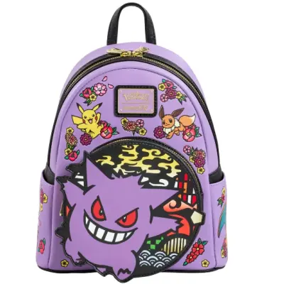 Loungefly - Pokemon - Ectoplasma "Embroidered" - Mini sac à dos 