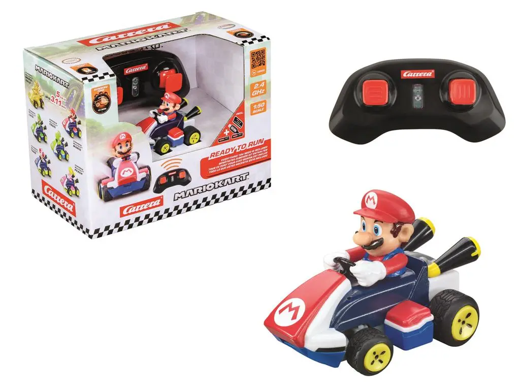 Carrera - 2,4GHz Mario Kart(TM) Mini RC, Mario (Paperbox)