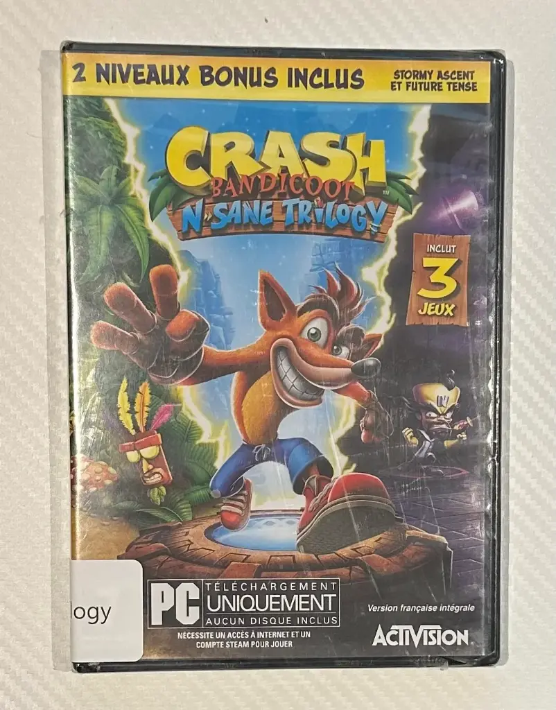 Jeu PC - Crash Bandicoot: N-Sane Trilogy - PAL