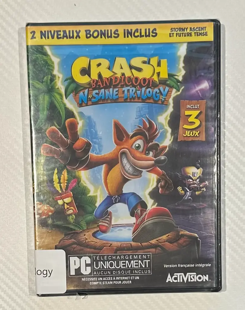 Jeu PC - Crash Bandicoot: N-Sane Trilogy - PAL