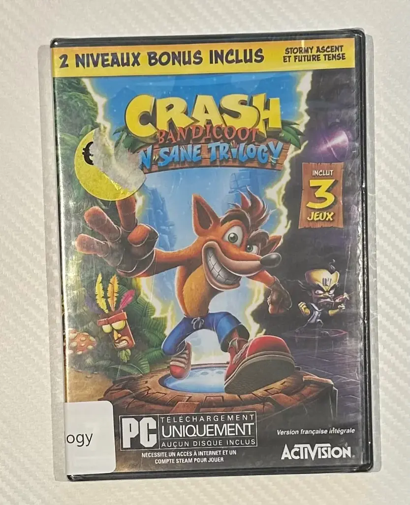Jeu PC - Crash Bandicoot: N-Sane Trilogy - PAL