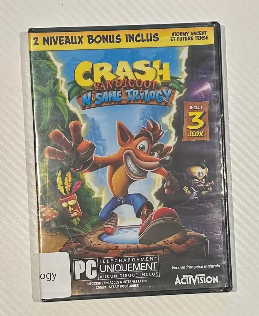 Jeu PC - Crash Bandicoot: N-Sane Trilogy - PAL