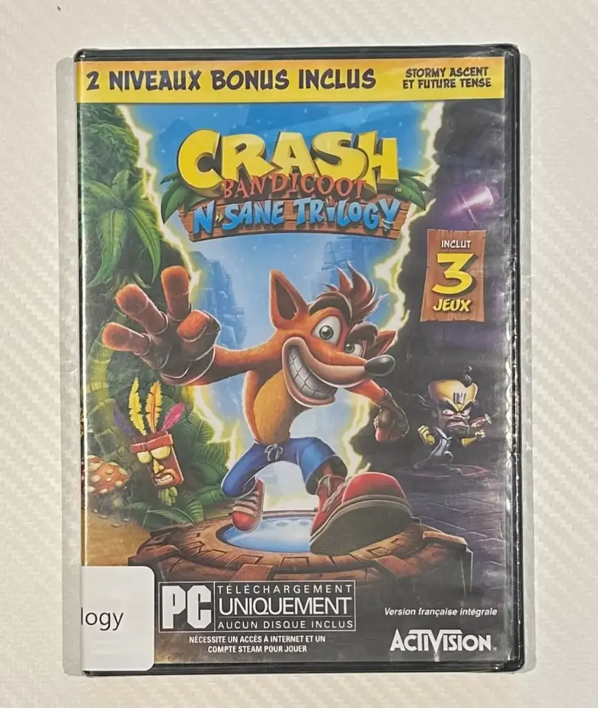 Jeu PC - Crash Bandicoot: N-Sane Trilogy - PAL