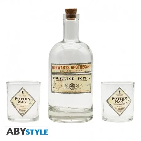 Harry Potter - Set Bouteille en Verre - Potion