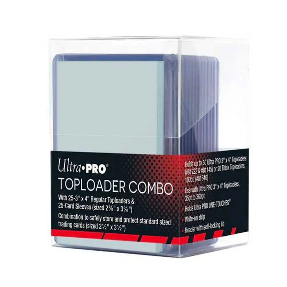 UP - Toploader Combo Deckbox - 25 Sleeves - 25 Toploaders