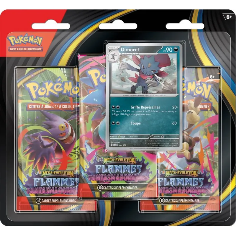 Pokemon TCG - 3 pack blister - ME02 - Aleatoire