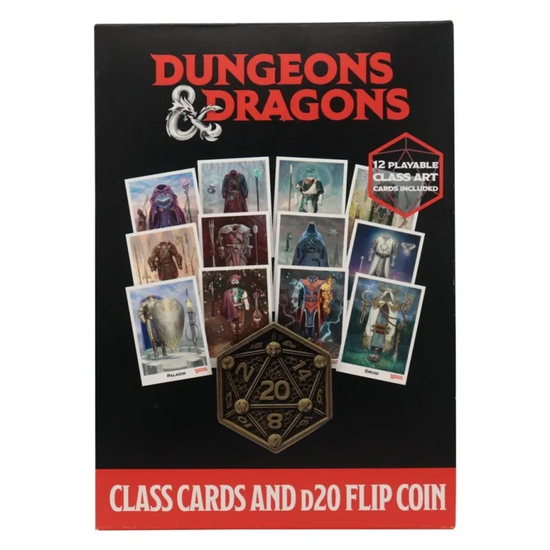 Dungeons & Dragons - Class cards and D20 Flip Coin