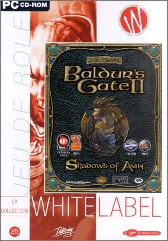 Jeu CR-ROM PC - Baldur's Gate 2 White Label edition - Occasion