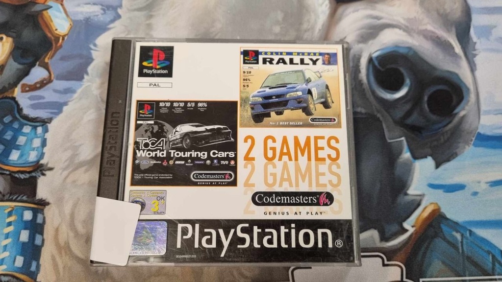 Jeu PS1 Toca World Touring Colin Mc Rae Rally en boite avec livret EN